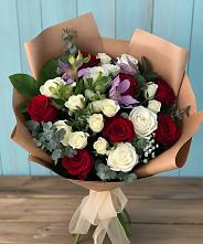 Букет цветов из:  Розы и Альстромерии #REPLACE_PRED# Бежецке