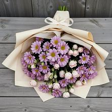 Букет цветов из:  Розы и Хризантемы в Бежецке