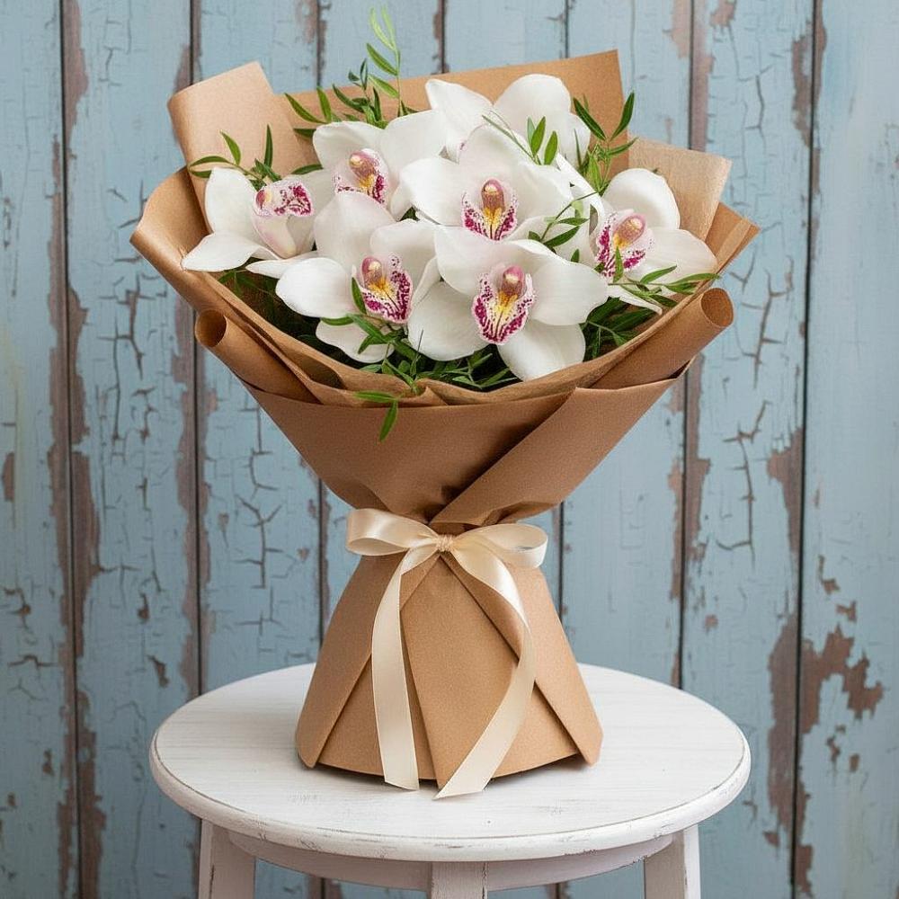 Букет цветов из: Орхидеи и Розы в Бежецке