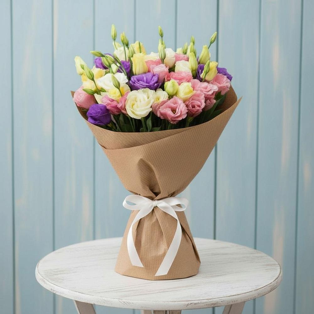 Букет цветов из: Лизиантусы в Бежецке