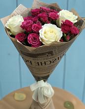 Букет цветов из:  Розы #REPLACE_PRED# Бежецке