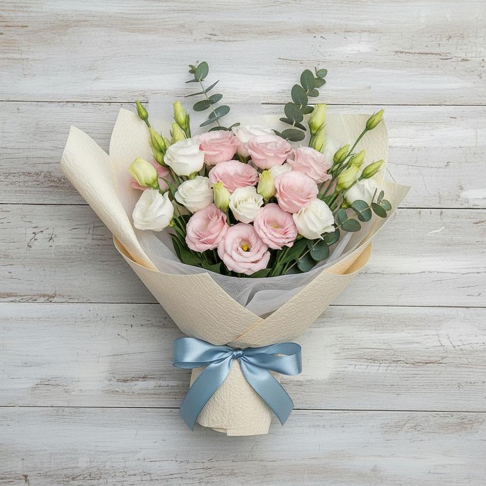 Букет цветов из: Лизиантусы в Бежецке